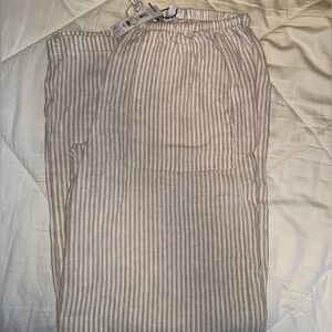 Garage Beige Striped Men's Joggers